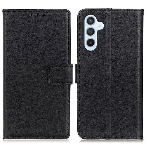 For Samsung Galaxy A35 5G Leather Case Full Shockproof Protection Phone Cover - Black - 1