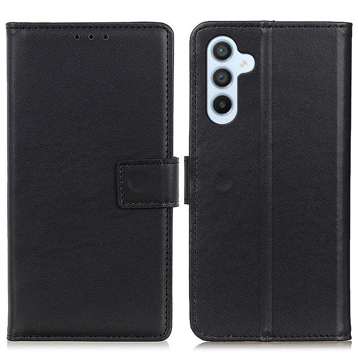 For Samsung Galaxy A35 5G Leather Case Full Shockproof Protection Phone Cover - Black - 1