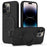 For iPhone 14 Pro Magnetic Case Kickstand Anti-drop PC + Silicone Cover - Black - 1