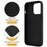 For iPhone 14 Pro Magnetic Case Kickstand Anti-drop PC + Silicone Cover - Black - 4