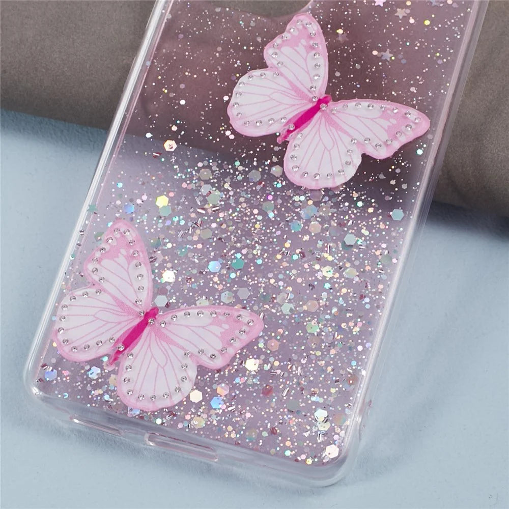 AW Series For Samsung Galaxy A53 5G Cell Phone Case TPU+PVC Shockproof Cover with Big Rear Lens Hole - Pink - 5