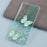 AW Series For Samsung Galaxy A13 4G TPU+PVC Case Sparkle Epoxy Butterfly Decor Protective Back Shell - Green - 3