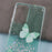 AW Series For Samsung Galaxy A13 4G TPU+PVC Case Sparkle Epoxy Butterfly Decor Protective Back Shell - Green - 4