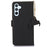 For Samsung Galaxy A35 5G RFID Blocking Case Genuine Cow Leather Stand Phone Cover - Black - 7