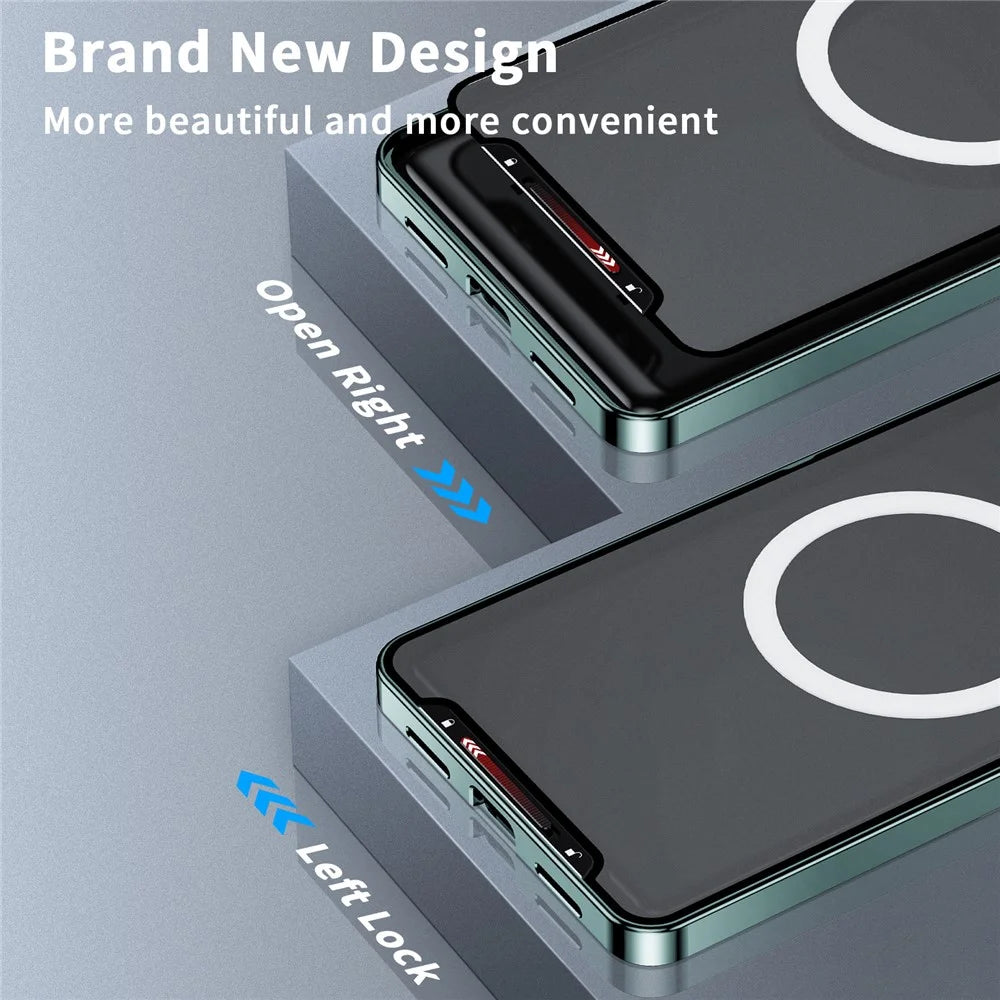 For Samsung Galaxy S24+ Matte Phone Case Lens Protection Metal Frame Magnetic Cover - Green - 5