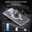 For Samsung Galaxy S24 Ultra Magnetic Case Tempered Glass+Matte PC Metal Frame Cover - Purple - 4