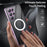 For Samsung Galaxy S24 Ultra Magnetic Case Tempered Glass+Matte PC Metal Frame Cover - Purple - 5