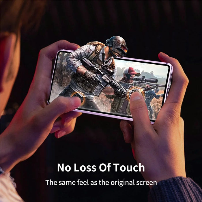 For Samsung Galaxy S24 Ultra Magnetic Case Tempered Glass+Matte PC Metal Frame Cover - Purple - 7