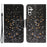 For Samsung Galaxy A15 5G Case PU Leather Pattern Printing Wallet Phone Cover with Strap - Shattered Stars - 1