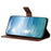 For Samsung Galaxy S24 Ultra Case Solid Color PU Leather Stand Wallet Phone Cover with Wrist Strap - Brown - 3