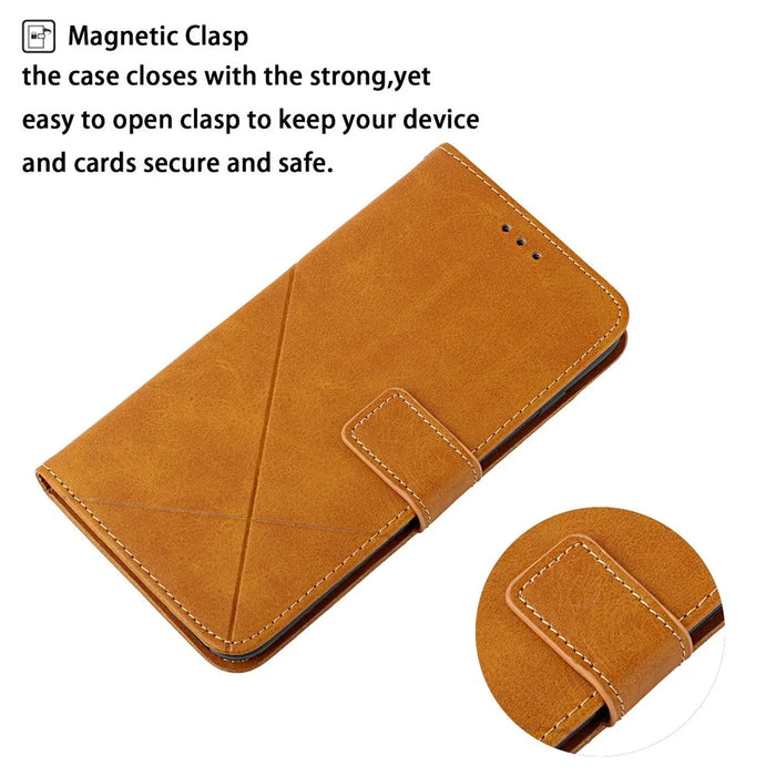 For Samsung Galaxy A15 5G Case Solid Color Wallet Leather Phone Cover - Yellow - 4