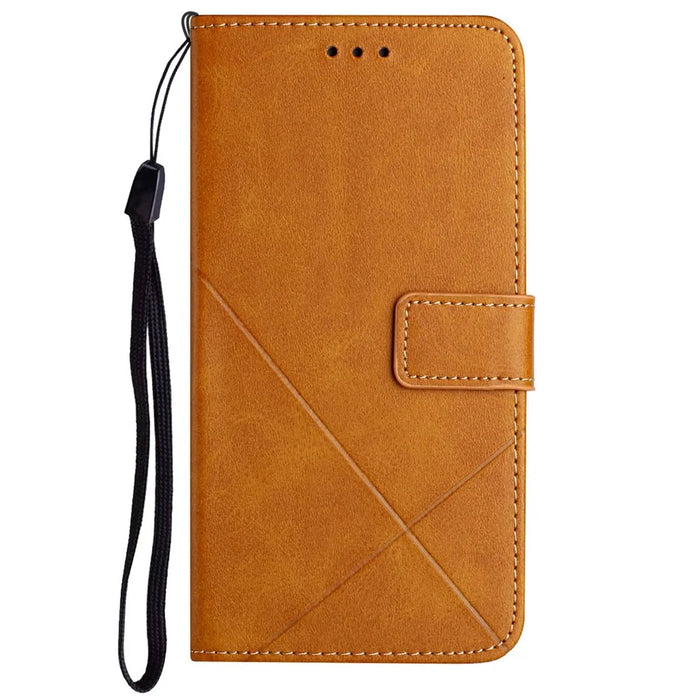 For Samsung Galaxy A15 5G Case Solid Color Wallet Leather Phone Cover - Yellow - 7