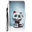 For Samsung Galaxy S24+ Case PU Leather Pattern Printing Stand Cover - Blue Eyes Cat - 6