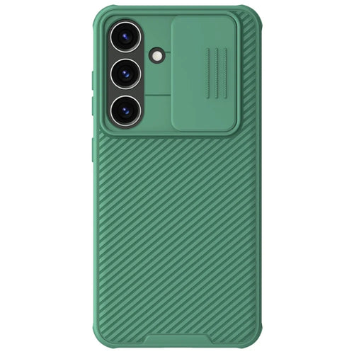 NILLKIN CamShield Pro Series For Samsung Galaxy S24+ Protective Phone Case with Slide Camera Cover - Green - 1
