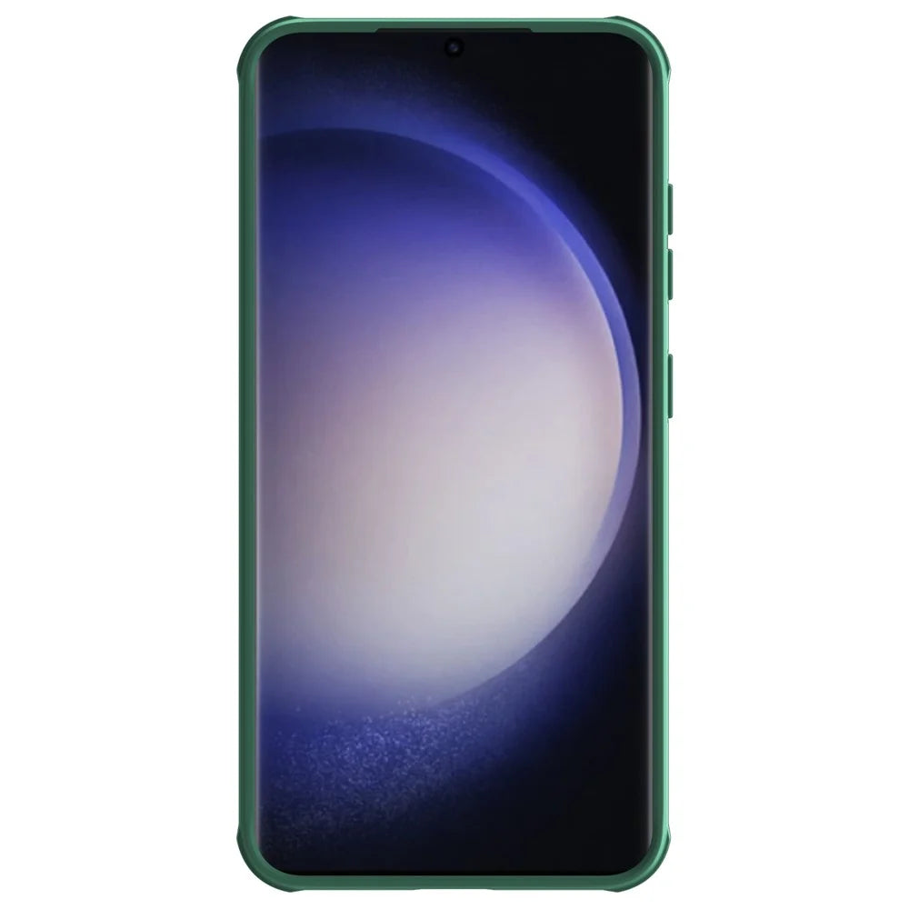NILLKIN CamShield Pro Series For Samsung Galaxy S24+ Protective Phone Case with Slide Camera Cover - Green - 2