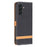 For Samsung Galaxy A55 5G Cell Phone Case Jeans Cloth Splicing Leather Stand Protective Cover - Black - 5