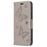 For Samsung Galaxy A55 5G Case Anti-Fall Butterfly Imprinted Leather Mobile Phone Stand Cover - Grey - 5