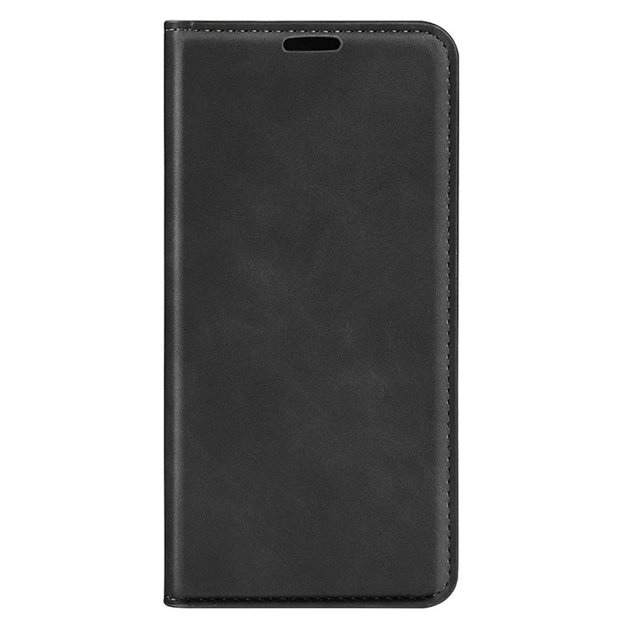 For Google Pixel 8a Case Shockproof Phone Case Skin-Touch PU Leather Flip Cover - Black - 7