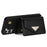 For Samsung Galaxy S24 Cell Phone Case Card Holder Leather+TPU Back Cover with Long Strap - Black - 3