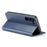 FIERRE SHANN For Samsung Galaxy S24 Case PU Leather Wallet Phone Guard Cover - Blue - 4