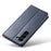 FIERRE SHANN For Samsung Galaxy S24 Case PU Leather Wallet Phone Guard Cover - Blue - 5