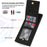 N.BEKUS For Samsung Galaxy S24 Ultra Kickstand Cover RFID Blocking Phone Case - Black - 6