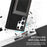 N.BEKUS For Samsung Galaxy S24 Ultra Kickstand Cover RFID Blocking Phone Case - Black - 7