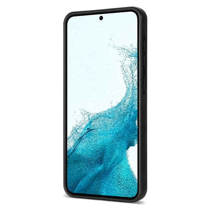 N.BEKUS For Samsung Galaxy S24 Kickstand Card Slots Case RFID Blocking Leather Back Cover - Black - 7