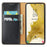 FIERRE SHANN For Samsung Galaxy S24+ Magnetic Case PU Leather+TPU Smart Phone Protector - Black - 2