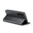 FIERRE SHANN For Samsung Galaxy S24+ Magnetic Case PU Leather+TPU Smart Phone Protector - Black - 4