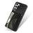 N.BEKUS For Samsung Galaxy S24+ Leather Zipper Case Card Holder Phone Cover with Shoulder Strap - Black - 5