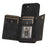 For Samsung Galaxy S24+ Case Wallet RFID Blocking Phone Kickstand Cover - Black - 2