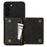 For Samsung Galaxy S24+ Case Wallet RFID Blocking Phone Kickstand Cover - Black - 3