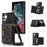 For Samsung Galaxy S24 Ultra Case Rhinestone Phone Cover with Wallet RFID Blocking - Black - 1