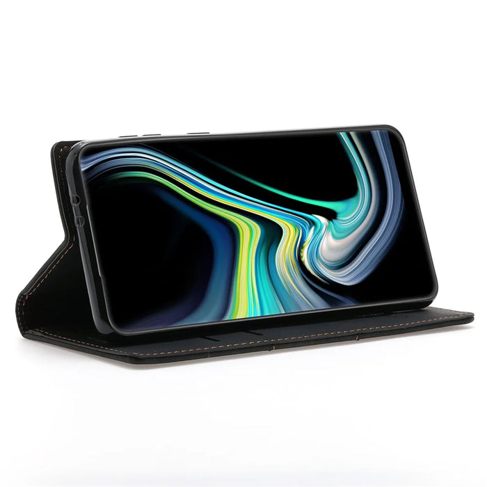 For Samsung Galaxy S24+ Case Wallet PU Leather Stand Phone Cover - Black - 3
