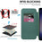 For Samsung Galaxy S24 Clear Case Magnetic Case RFID Blocking Electroplating Phone Cover - Blackish Green - 5