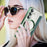 For Samsung Galaxy S24 Clear Case Magnetic Case RFID Blocking Electroplating Phone Cover - Blackish Green - 7