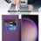 For Samsung Galaxy S24 Ultra Case Magnetic Case Electroplating RFID Blocking Clear Phone Cover - Purple - 2