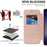 For Samsung Galaxy S24 Magnetic Case Card Holder Phone Cover - Pink - 5