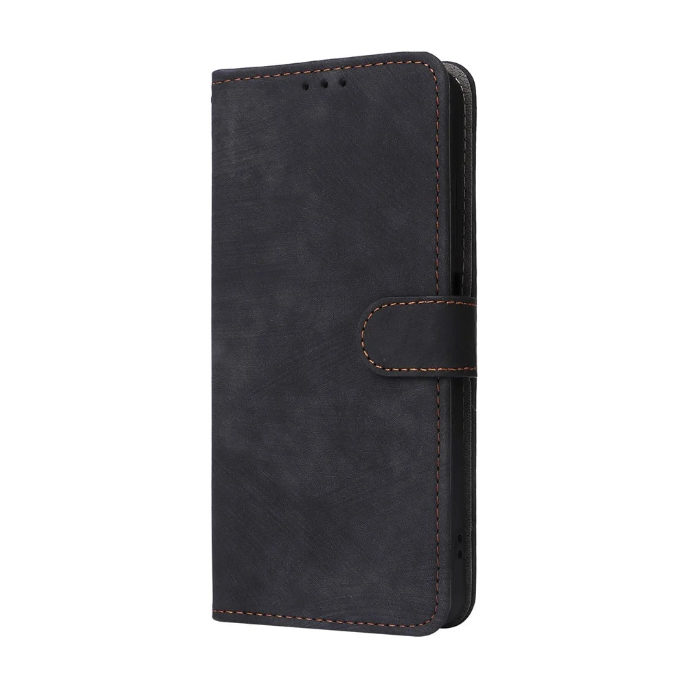 For TECNO Spark 20 KJ5 / Infinix Smart 8 Plus X6526 Case RFID Blocking PU Leather Wallet Phone Cover with Strap - Black - 6