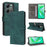 For Infinix Smart 8 4G X6525 / Smart 8 HD 4G Cell Phone Case RFID Blocking Leather Anti-Scratch Cover - Green - 5
