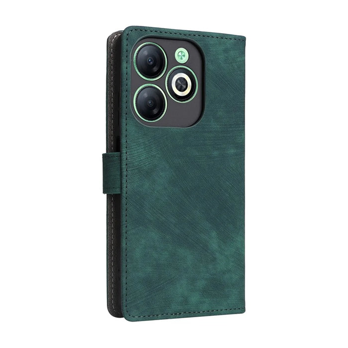 For Infinix Smart 8 4G X6525 / Smart 8 HD 4G Cell Phone Case RFID Blocking Leather Anti-Scratch Cover - Green - 7