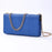 VILI GHE Series Phone Case Crossbody Chain Shoulder Strap Leather Phone Bag Wallet (REACH Certification) - Blue - 1
