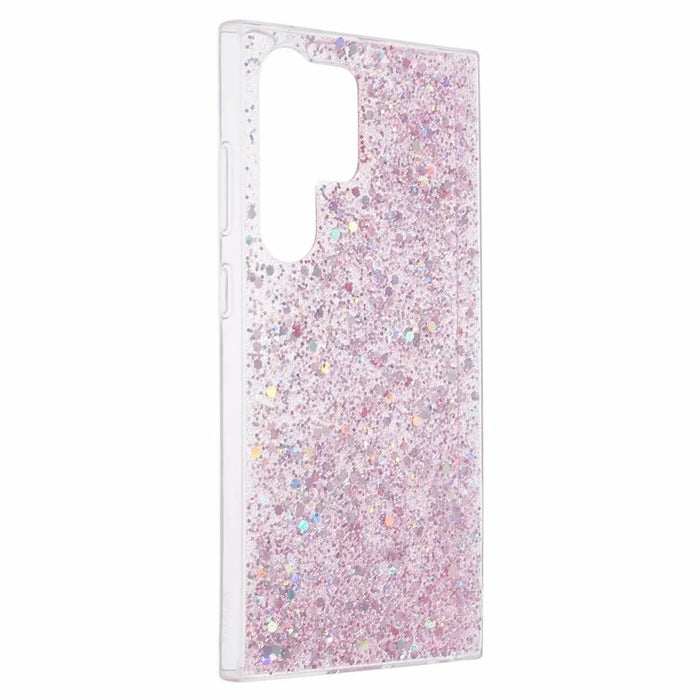 For Samsung Galaxy S24 Ultra Case Shiny Glitter Sequins Soft TPU Phone Cover - Pink - 3