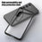 For Samsung Galaxy S24+ Case Crystal Clear Hard PC+Soft TPU Phone Cover - Black - 4