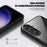 For Samsung Galaxy S24+ Case Crystal Clear Hard PC+Soft TPU Phone Cover - Black - 5