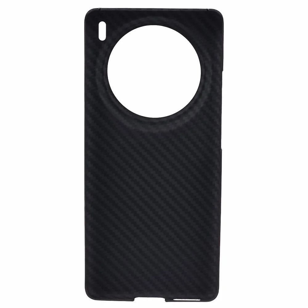 For vivo X100 Pro 5G Case Scratch-proof 1500D Coarse Texture Aramid Fiber Big Lens Cutout Phone Back Cover - Black - 2