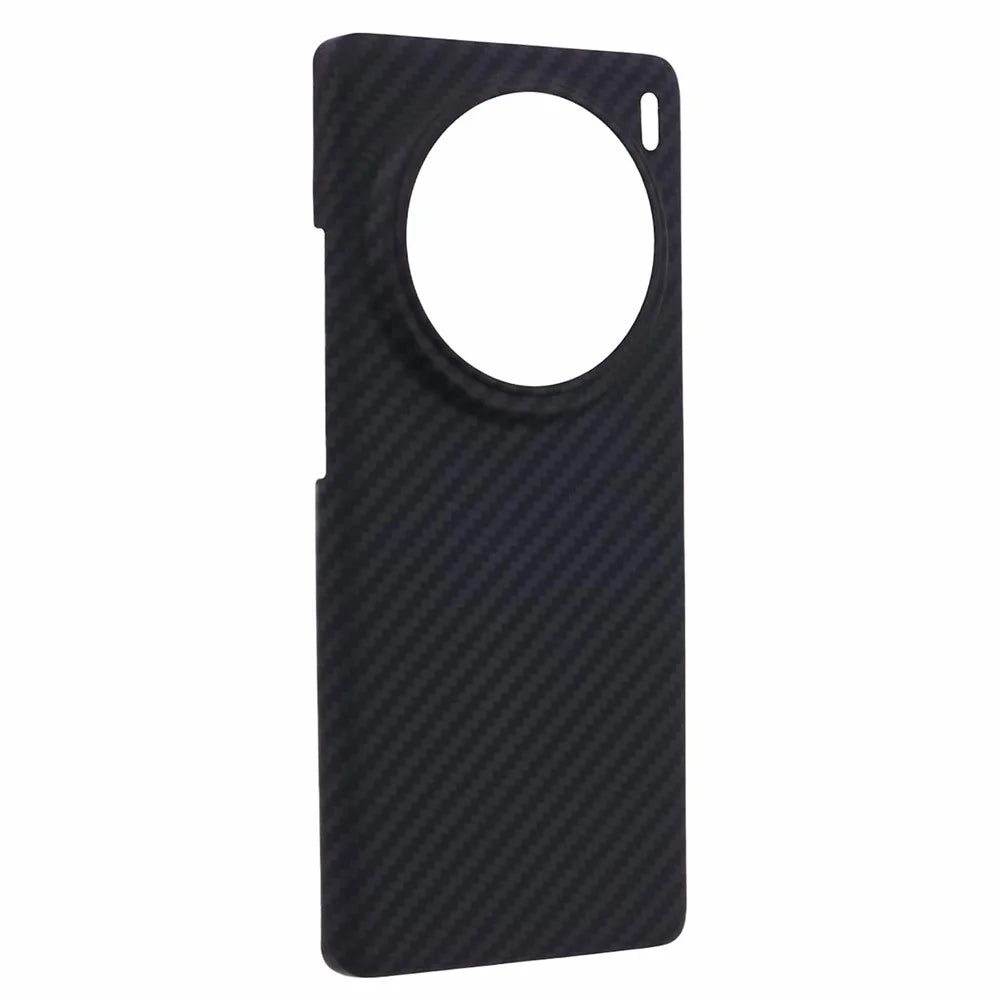 For vivo X100 Pro 5G Case Scratch-proof 1500D Coarse Texture Aramid Fiber Big Lens Cutout Phone Back Cover - Black - 3