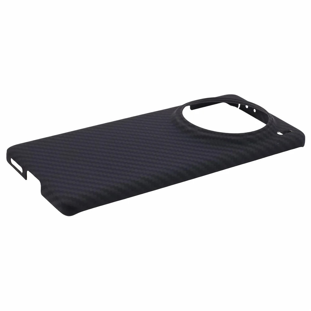 For vivo X100 Pro 5G Case Scratch-proof 1500D Coarse Texture Aramid Fiber Big Lens Cutout Phone Back Cover - Black - 4