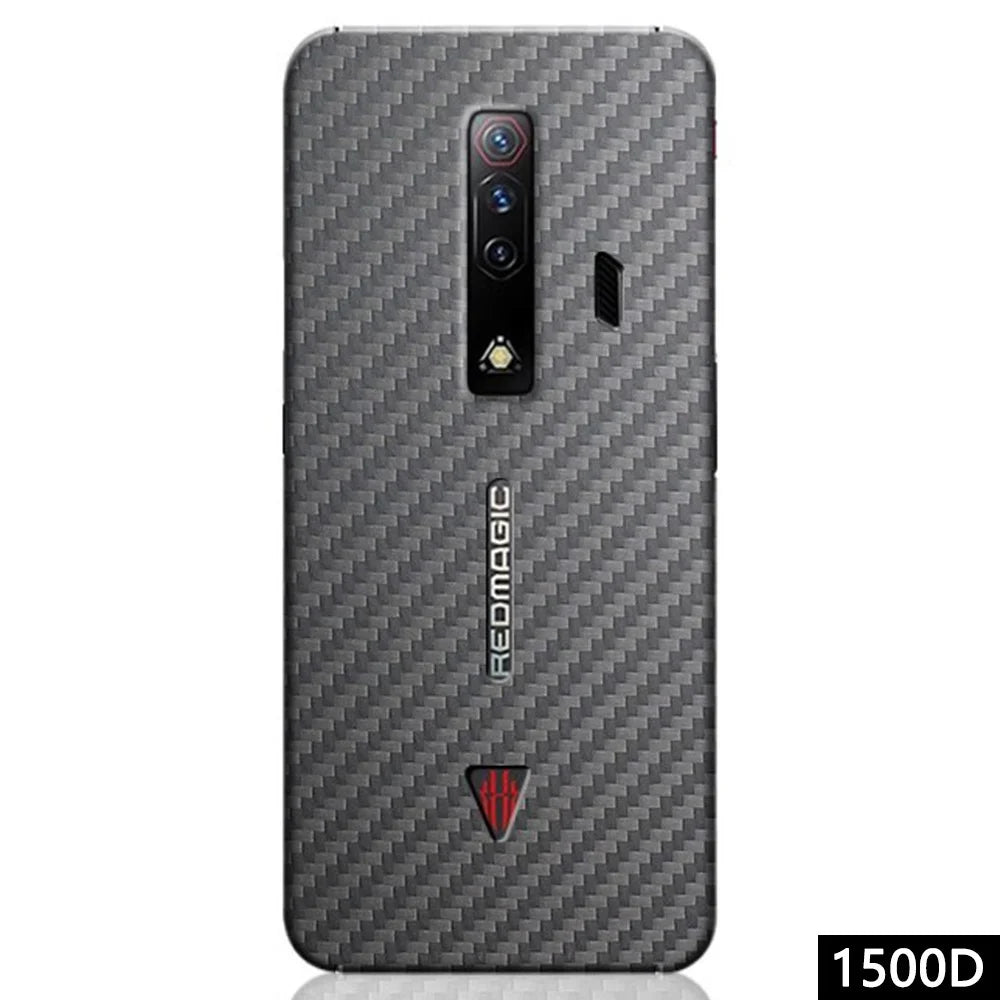 For ZTE nubia Red Magic 7 / 7S 5G Aramid Fiber Case 1500D Coarse Texture Ultra-Thin Touch Feel Phone Cover - Black - 1